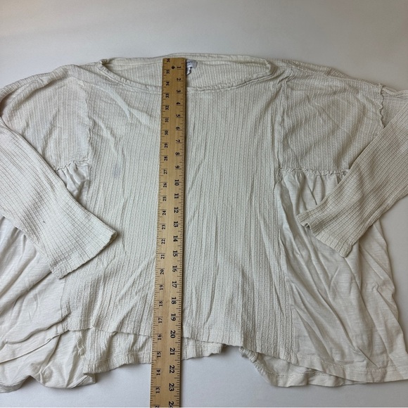 True Craft Sweater Womens Medium Ivory Textured Knit Long Sleeve Pullover Top - Picture 6 of 9